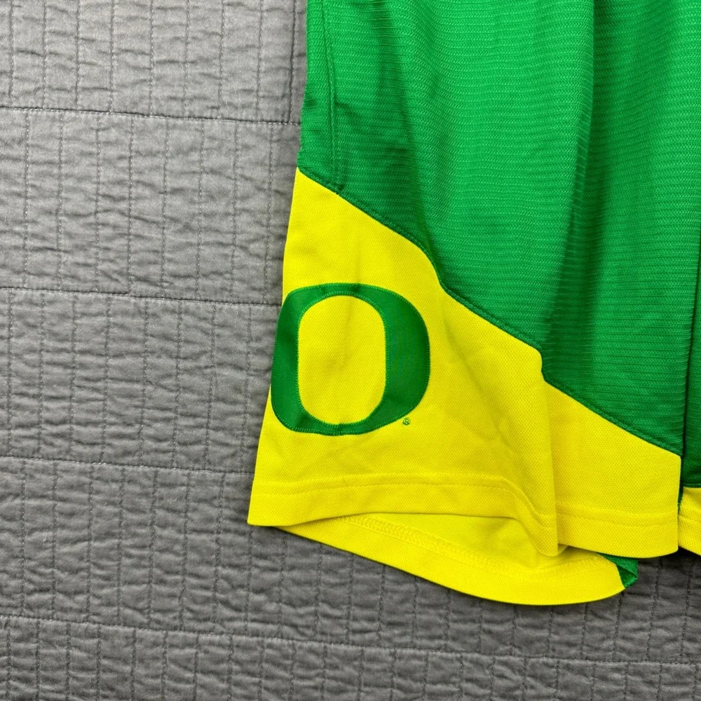 Nike Mens Small Oregon Ducks Dri-FIT Basketball Shorts Green Yellow Sportswear